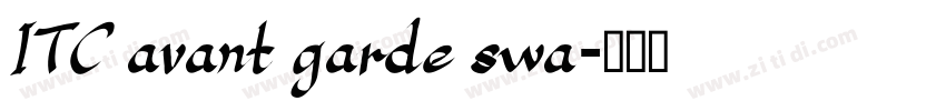 ITC avant garde swa字体转换